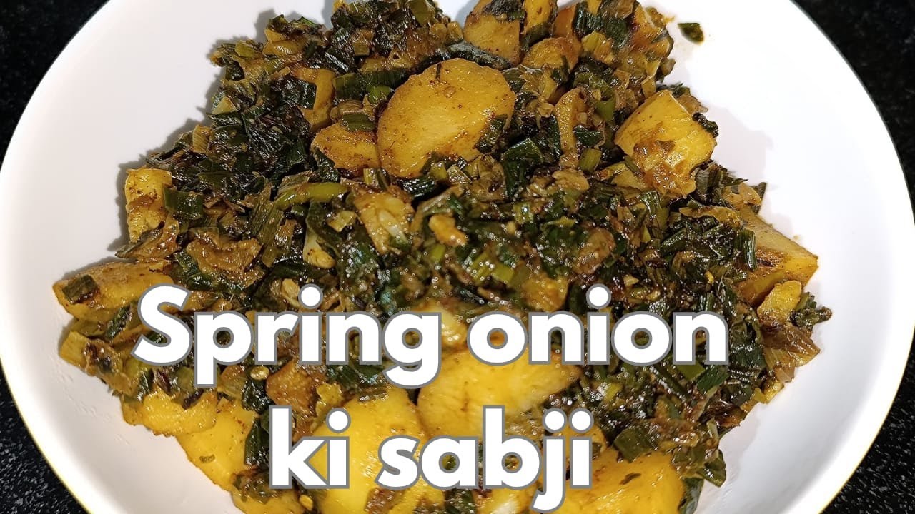 Kam samaan, zyada swaad 💚 Easy Spring Onion Sabji