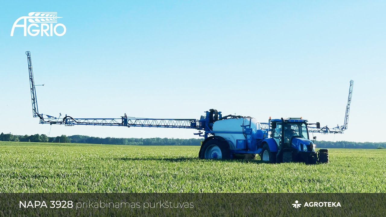 AGRIO Napa 3928 prikabinamas purkštuvas | Kviečių purškimas Pakruojo raj. || Agroteka