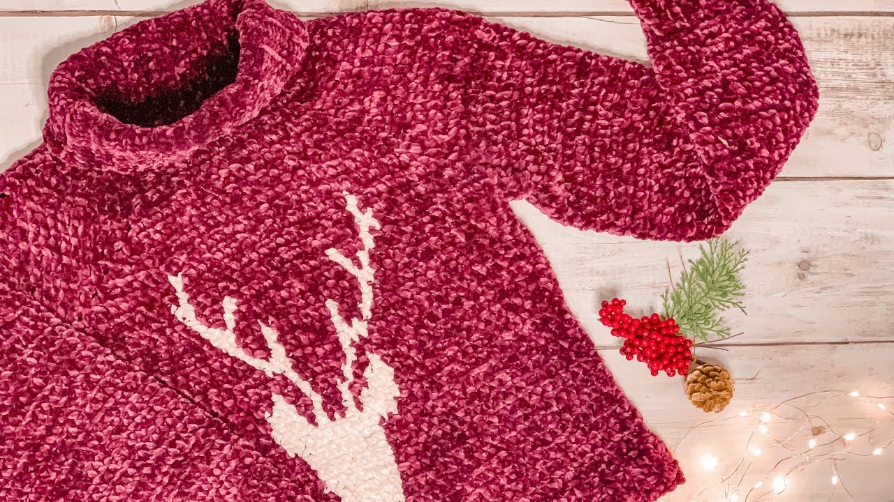 SWEATER VELVET Crochet | Se adapta a todas las Tallas y Materiales 🦌