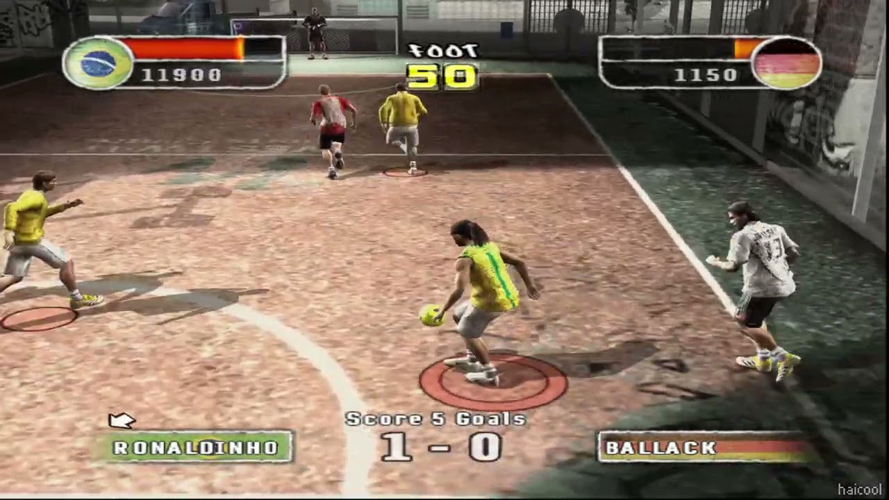 FIFA STREET 2 (PS2) | BRAZIL VS GERMANY | GAMEPLAY