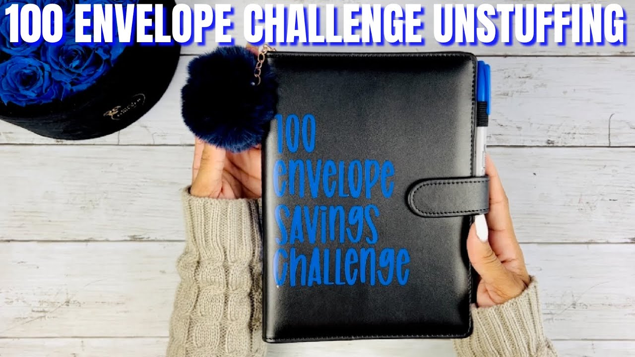 100 ENVELOPE SAVINGS CHALLENGE UNSTUFFING | CASH STUFFING | MONEY COUNT ASMR