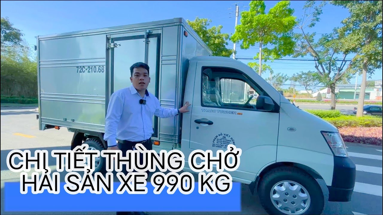 XE TẢI NHỎ CHỞ HẢI SẢN CẦN ĐÓNG THÙNG NHƯ THẾ NÀO? CHI TIẾT XE 990KG KHÁCH HÀNG BÀ RỊA VŨNG TÀU | 4K