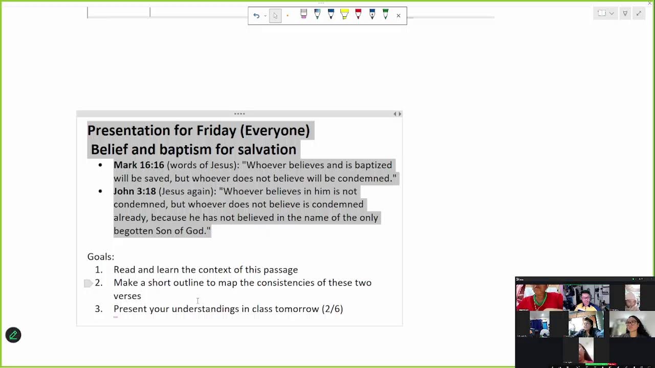 Hermeneutics Session 9: Class presentation