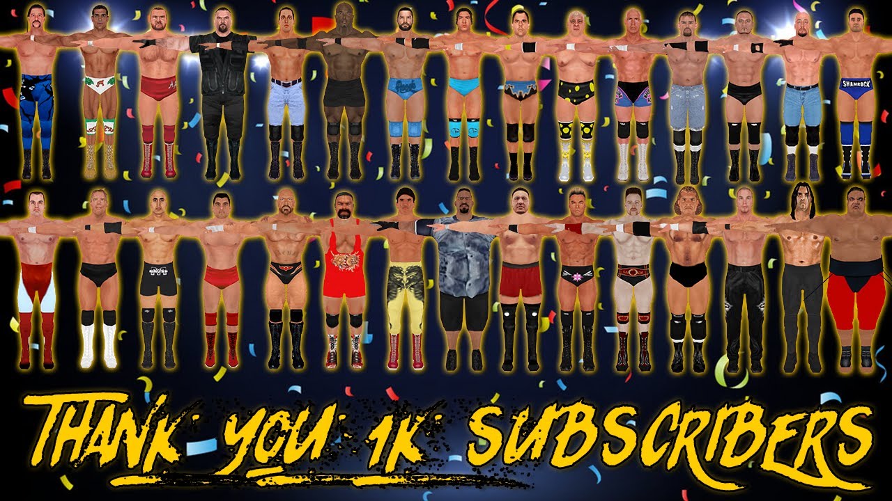 HCTP - Wrestlers Collection (30 New Wrestlers) | Thank You 1K Subscribers!!!