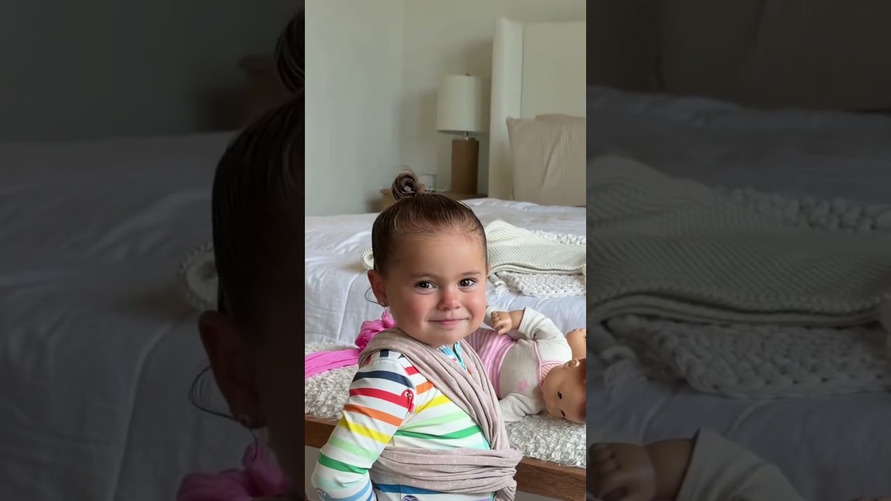 POV: Наша 6-летка учит пеленать ребенка