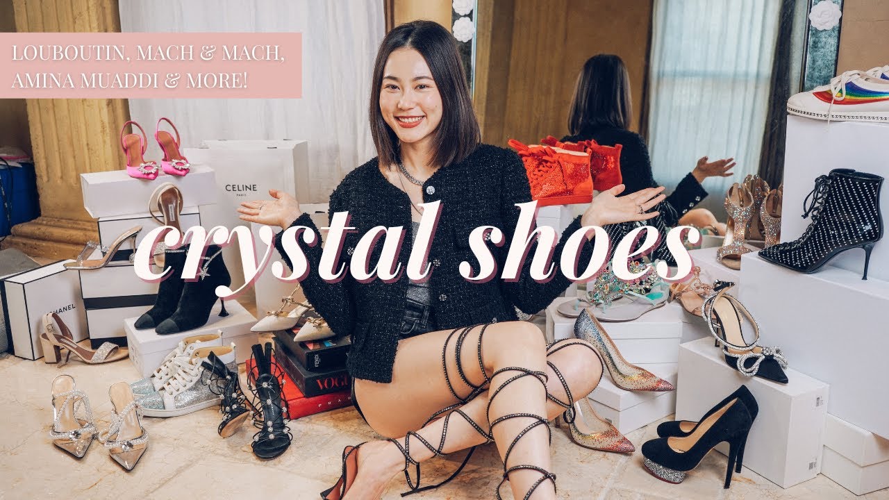 КОЛЛЕКЦИЯ ОБУВИ CRYSTAL | 26 пар дизайнерской обуви | LOUBOUTIN, CHANEL, AMINA MUADDI И ДРУГИЕ