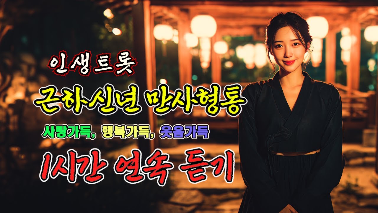 (1시간 연속 듣기) 🎵 근하신년 만사형통 | 올해는 아프지 마소 · 새해 #트로트 #인생트롯 #새해노래 #근하신년