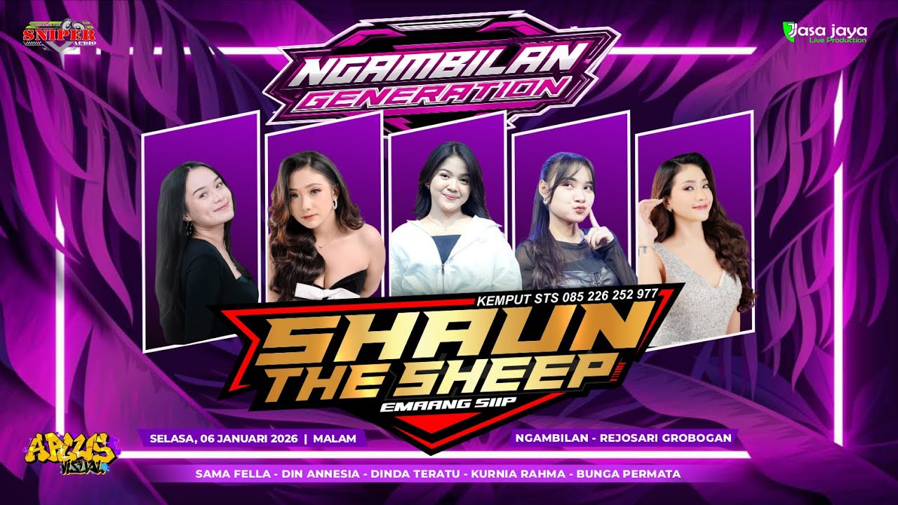 LIVE SHAUN THE SHEEP - HAPPY PARTY NGAMBILAN GENERATION - REJOSARI GROBOGAN | SNIPER AUDIO