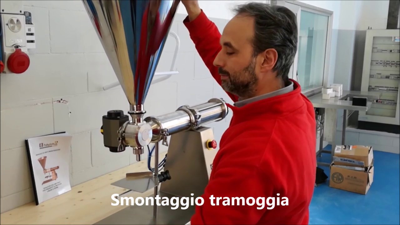 Dosatrice volumetrica YOFILL Plastitalia group | Operazioni di smontaggio e montaggio