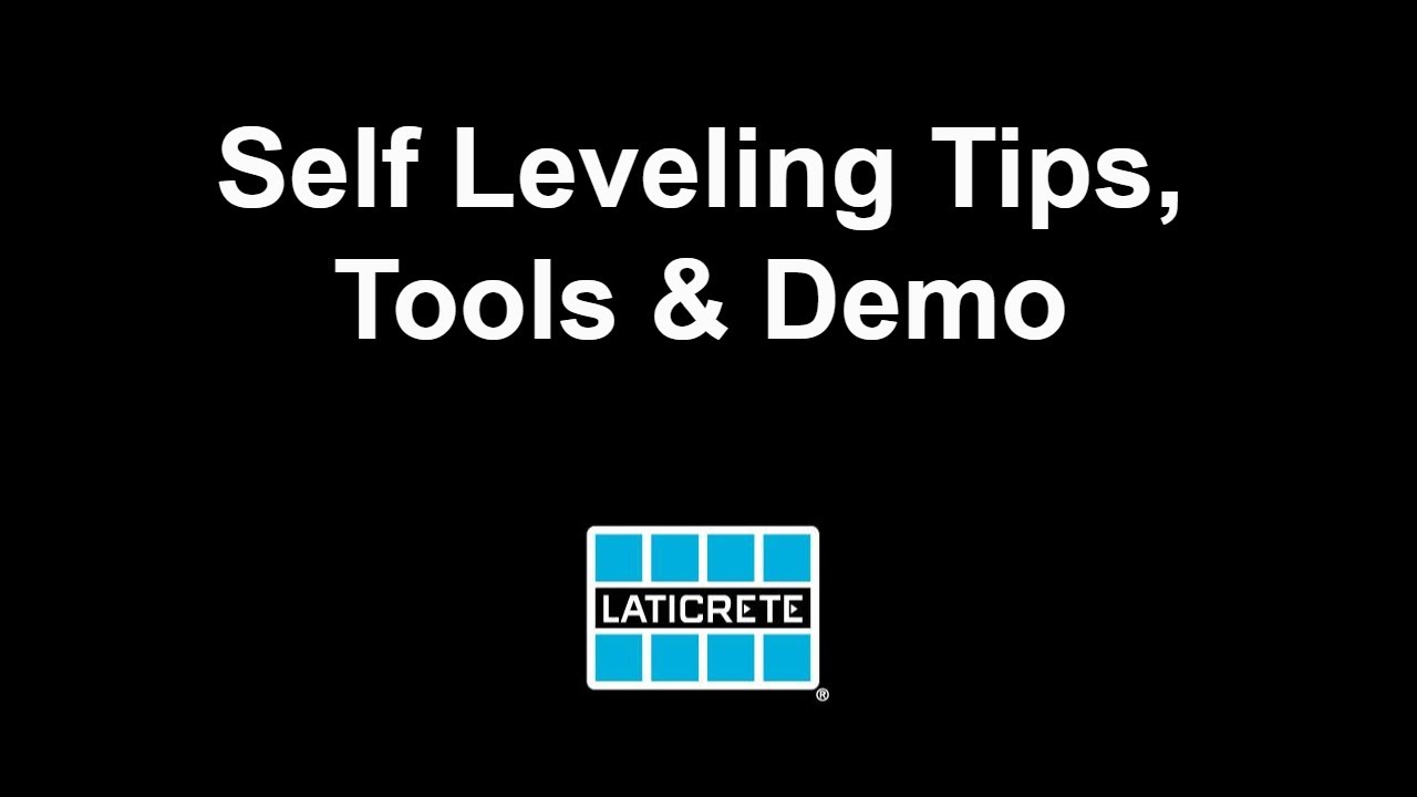 Self Leveling Installation Tips, Tools and Demonstration