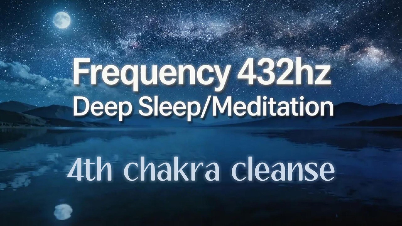 Frequency 432hz TV black screen, reduce stress heal 4thChakra #soundhealingmeditation #tvblackscreen
