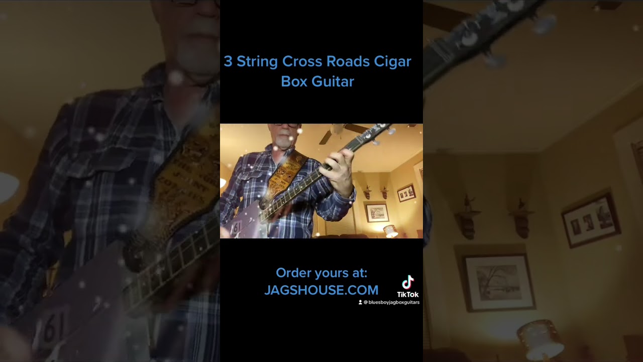 Metal On A Cigar Box Guitar!! #cbg #cigarboxguitar