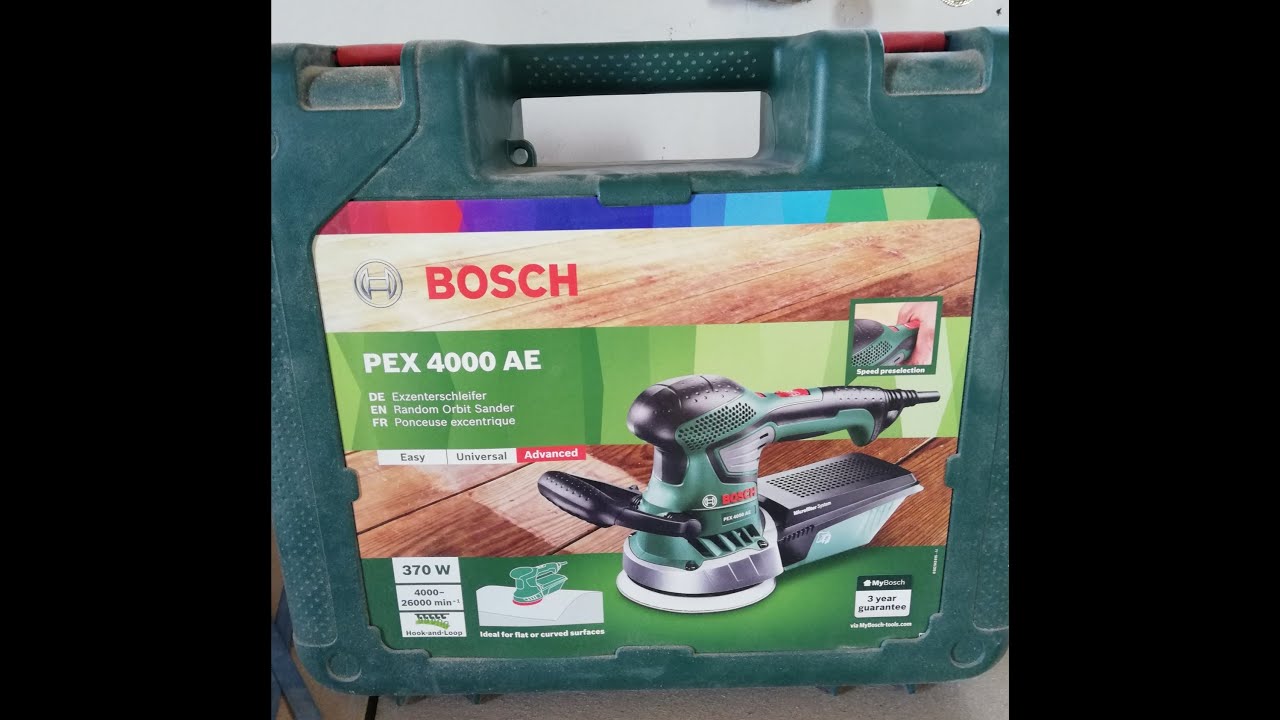 présentation ponceuse BOSCH PEX 4000 AE