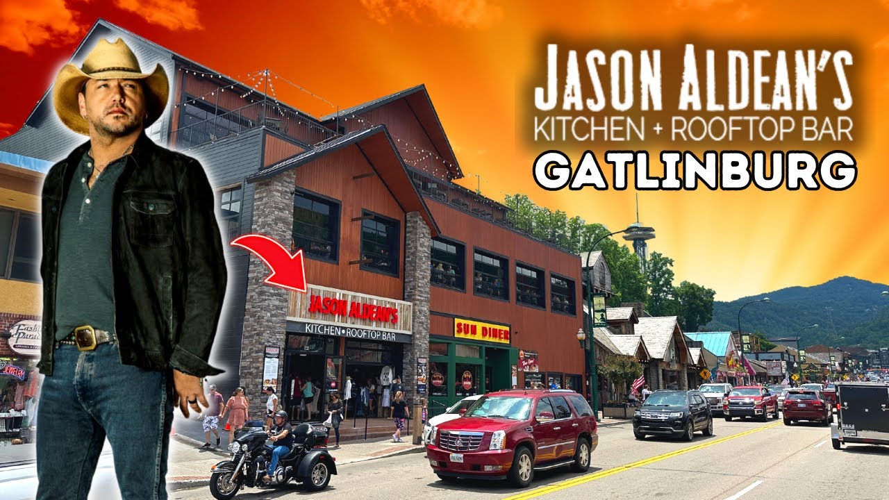 Обзор и меню ресторана и бара на крыше Jason Aldean's Kitchen + Rooftop Bar в Гатлинбурге, Теннесси