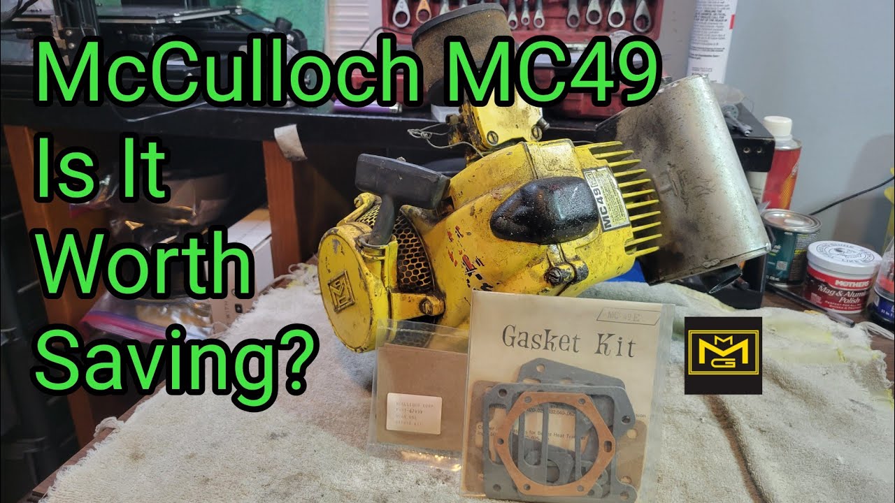 Ремонт двигателя McCulloch MC49 Kart, часть 1