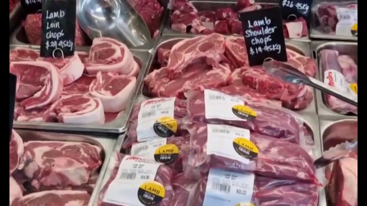 Meat shop at New Zealand