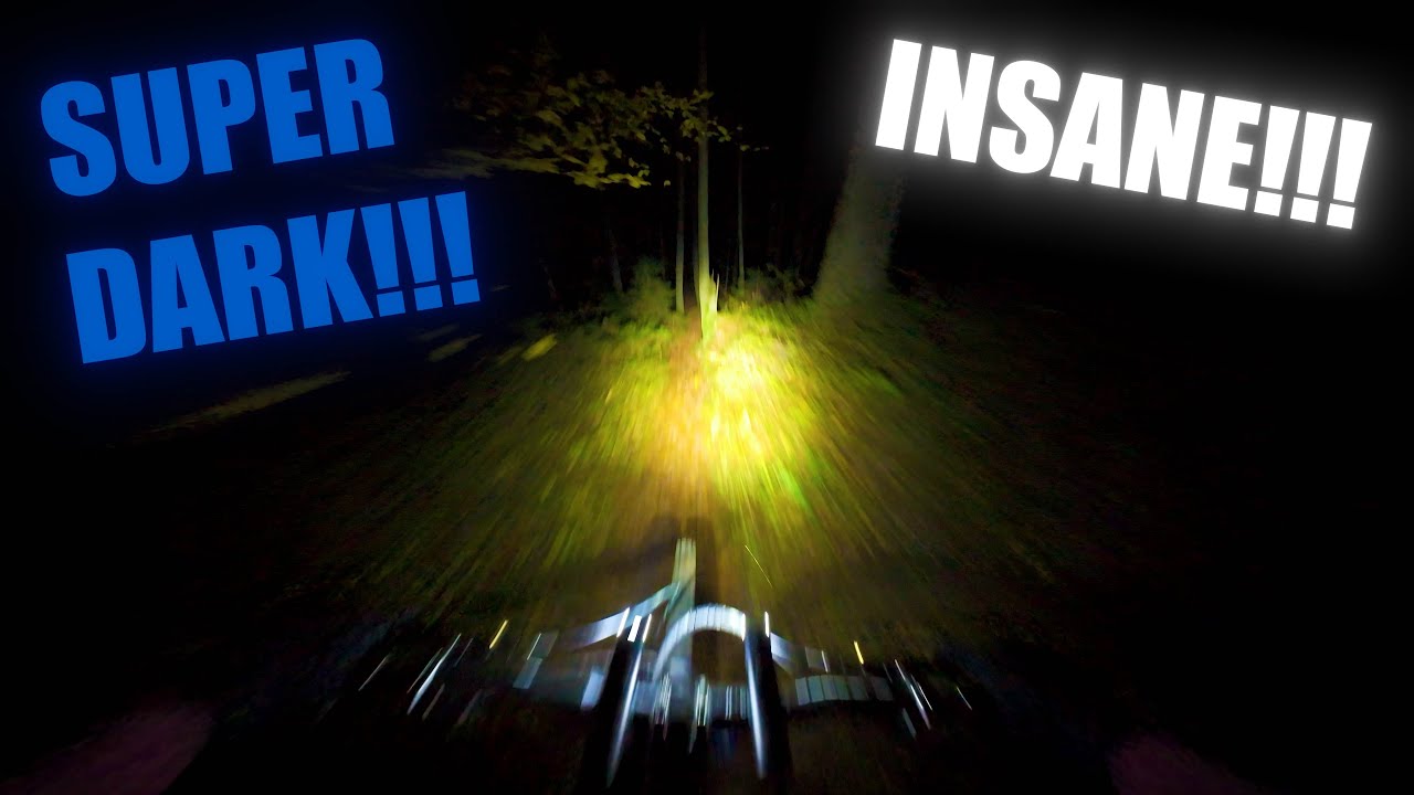 FULL SEND Downhill in the DARK! MTB Night Ride Madness 🌑🔥