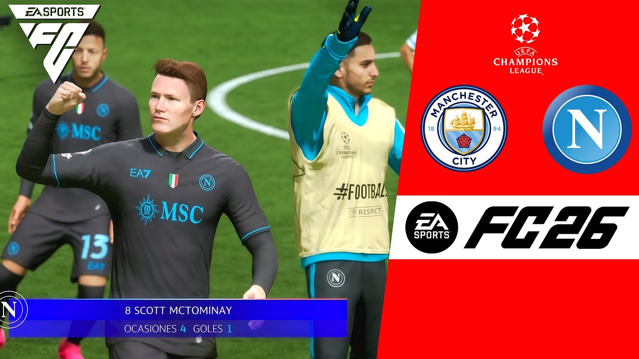 ФК 26 - Манчестер Сити против Наполи | Полный матч Суперлиги - PS5 Pro [4K60]