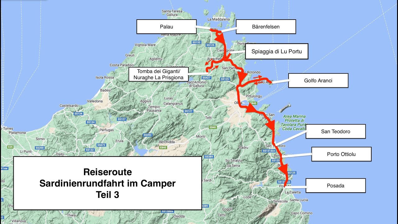 Sardinienrundfahrt im Camper - Teil 3