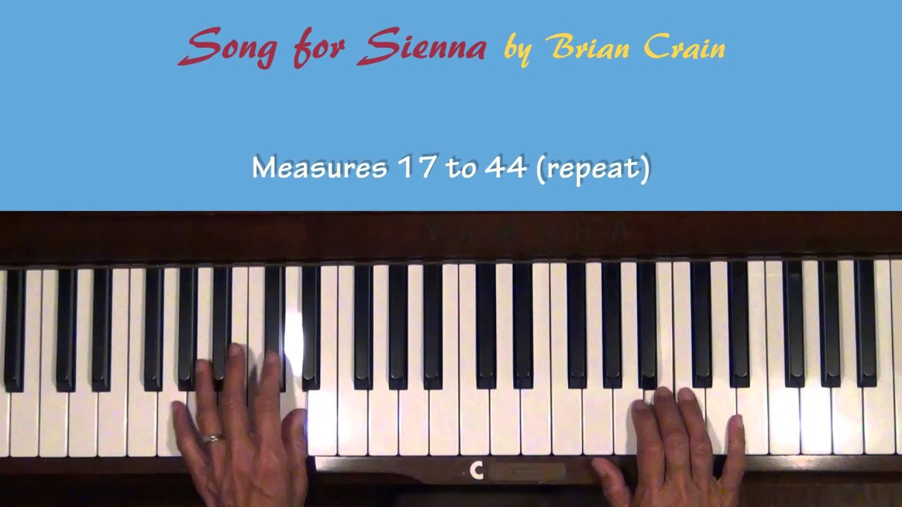 Brian Crain Song for Sienna by Piano Tutorial