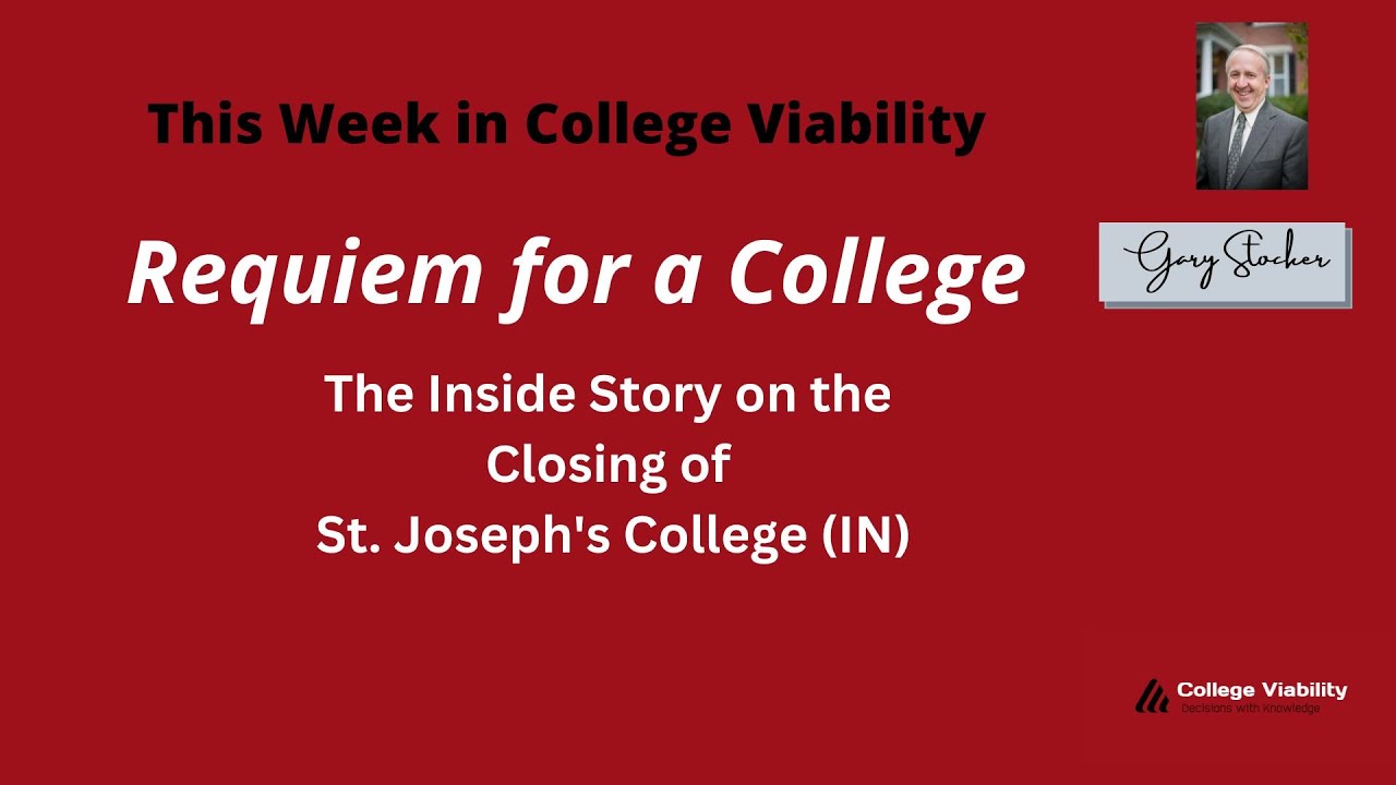 Requiem for a College:  What it's like when a college closes.  Human emotions and business decisions