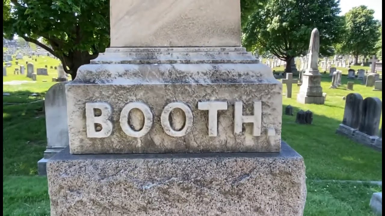 The Grave of John Wilkes Booth & his Family at Green Mount Cemetery