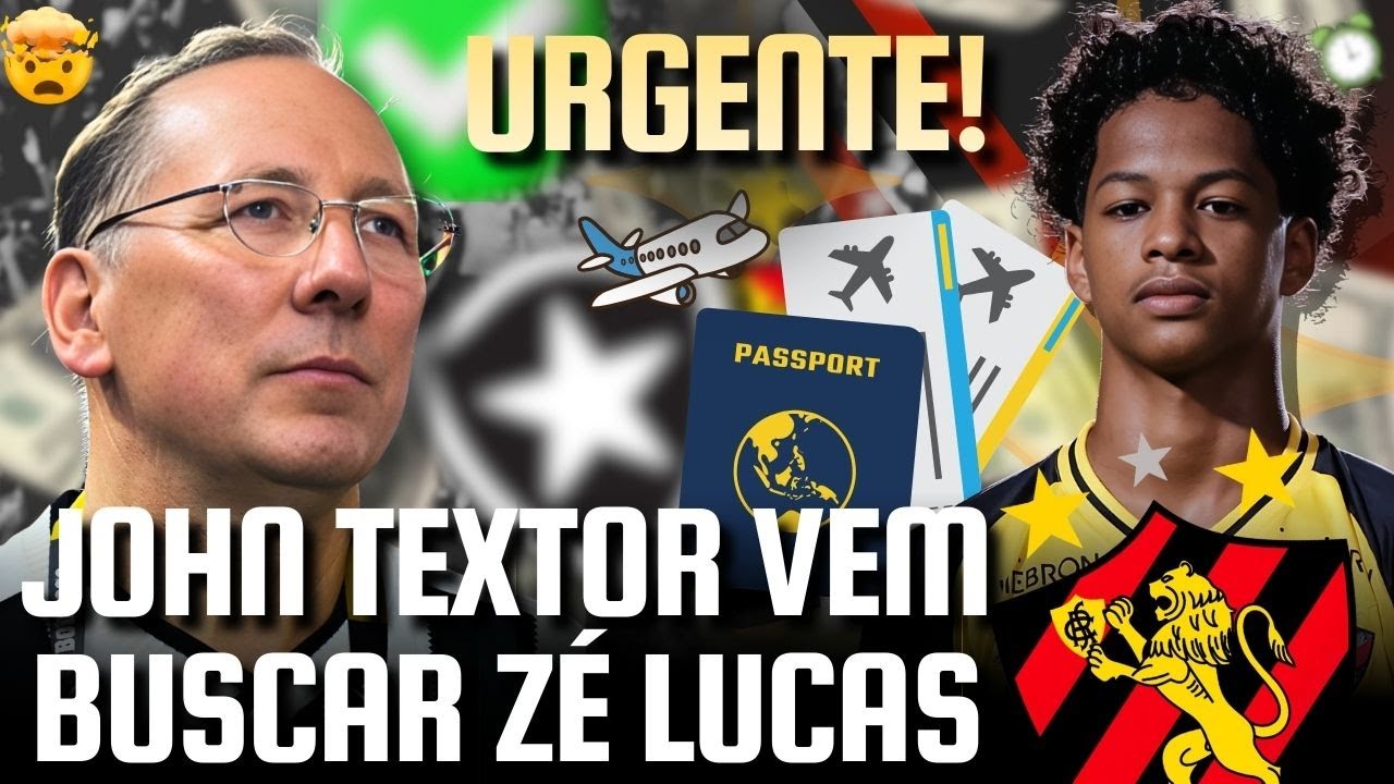 URGENTE: JOHN TEXTOR VEM BUSCAR ZÉ LUCAS NO SPORT! | DIREÇÃO DO SPORT LIGOU O SINAL DE ALERTA!