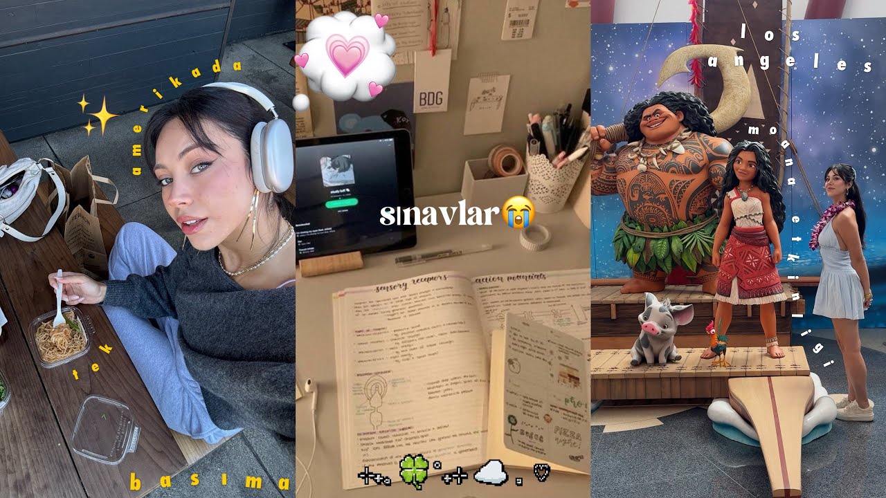 BENİMLE BİR HAFTA 📆 (sınavlar🥵,miami🏝️moana etkinliği🙂&zwj;↕️, sohbet💭..)
