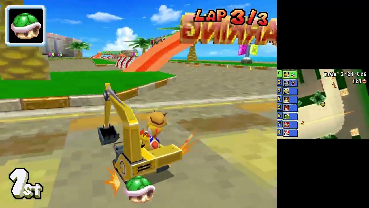 Mario Kart DS (CTGP Nitro - Custom Tracks) #15 Mirror Bob-Omb Cup with Yoshi