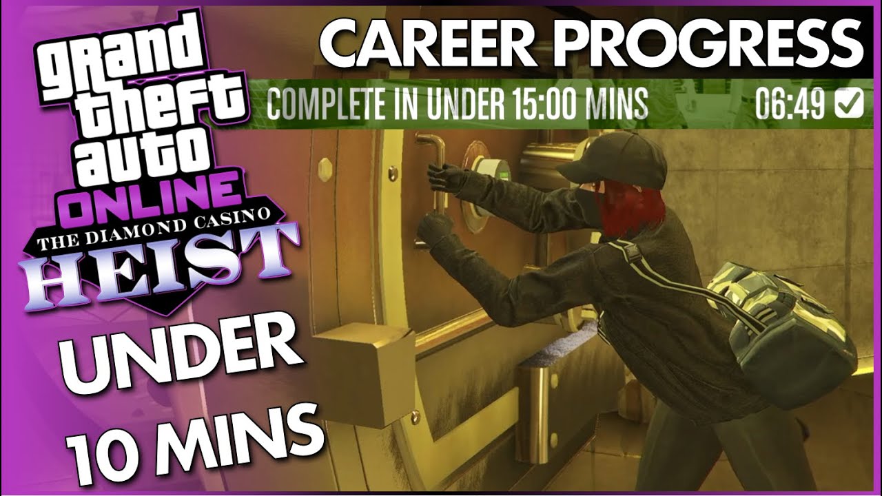 Ограбление казино Diamond менее чем за 10 минут | Простое руководство по карьерному росту