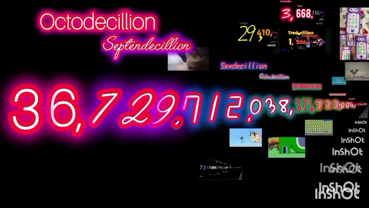 0 to 1 Novemdecillion (19/100) Centillion 