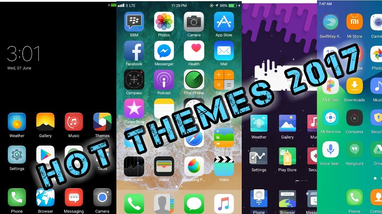 Top Free Miui 8 Themes | July 2017 | Hot | Full featured |