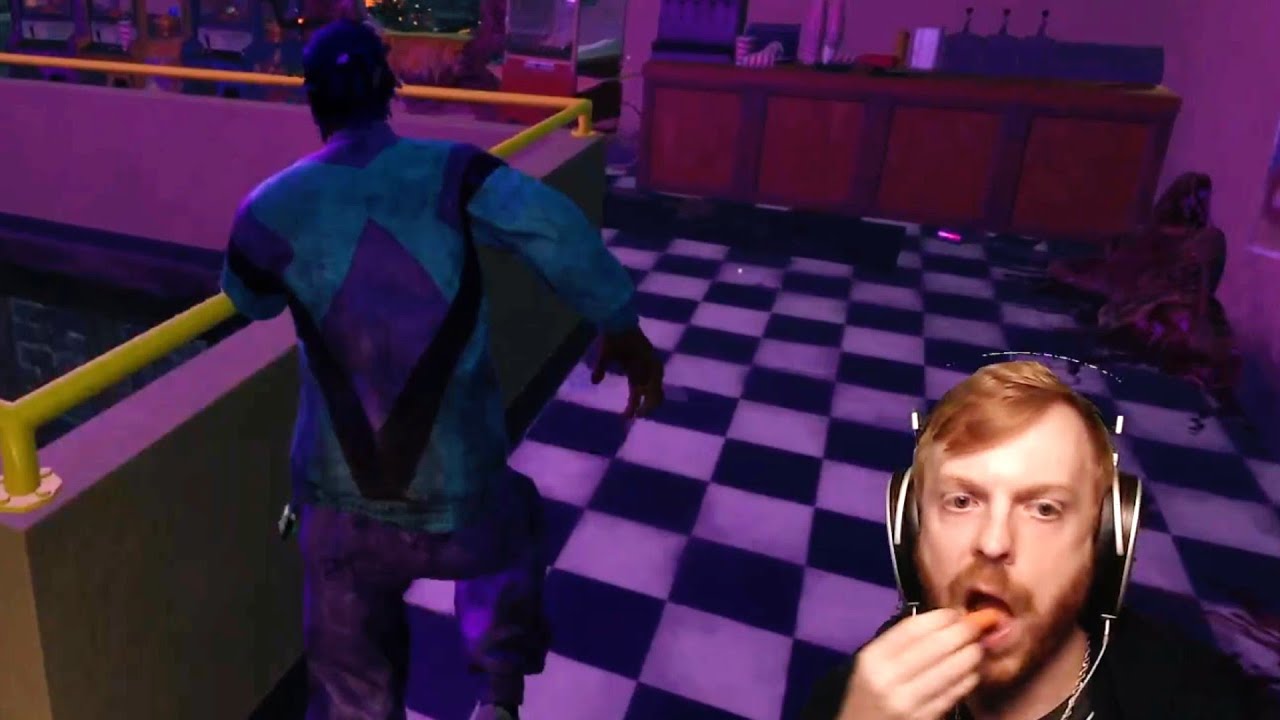 Juicing killers WITH ONE HAND (and no perks) while literally eating snacks with the other hand