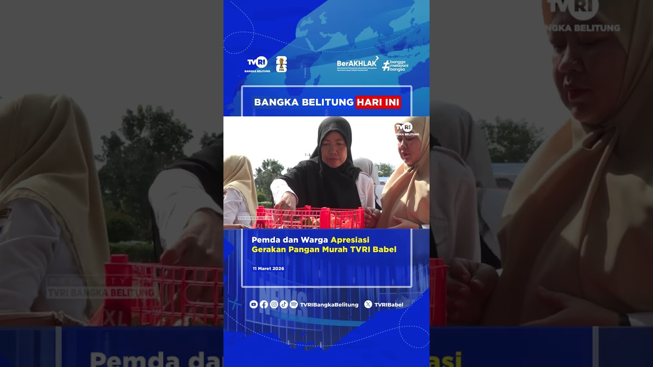 Pemda dan Warga Apresiasi Gerakan Pangan Murah TVRI Babel