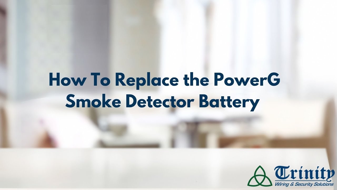 How To Change PowerG Smoke Detector Battery