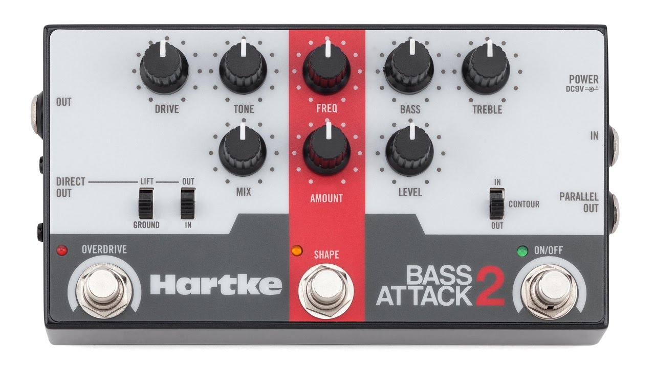 HARTKE BASS ATTACK 2 Bass Preamp Direct Box w/ Overdrive review
