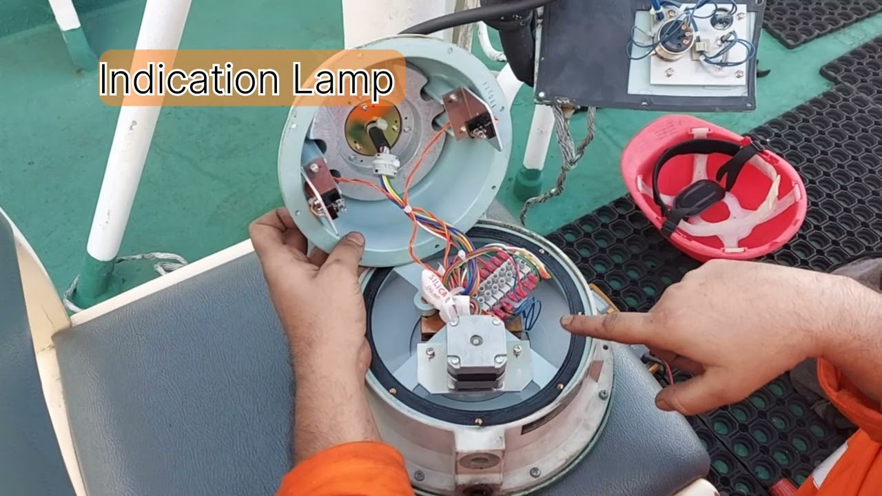 Gyro repeater inspection & maintenance || Gyro repeater lamp renewal|| Gyro repeater synchronization