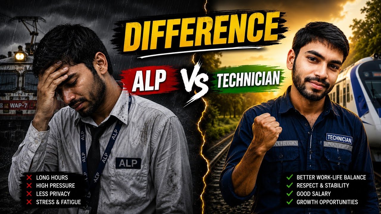 कौन Best है? 🤔 | Alp vs Technician | Alp aur Technician में कौन अच्छा job है | alp job profile