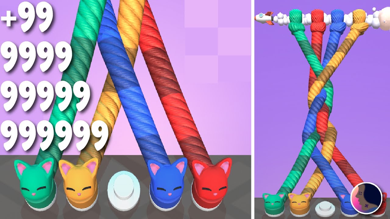 Tangle Master 3D WORLD RECORD | All Levels Gameplay (iOS , Android)