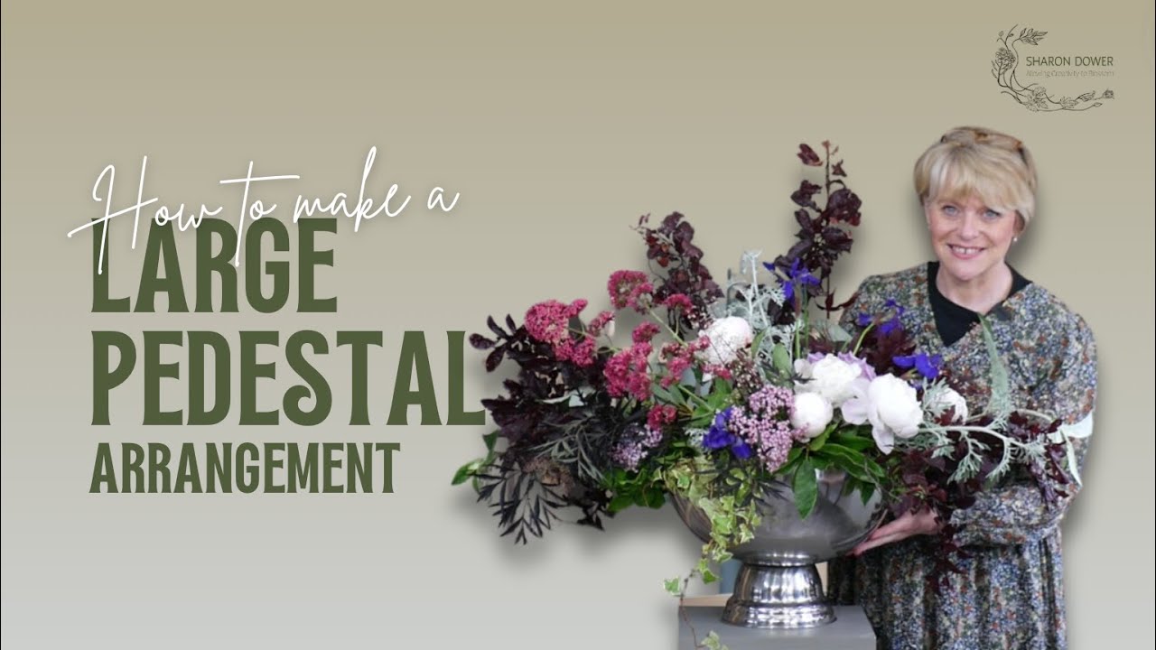 How to Make a Stunning Flower Display in a Bowl Urn Without Floral Foam🌸Complete Step-by-Step Guide