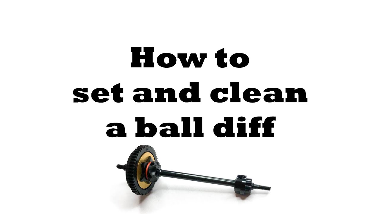Mini-z Guide: How to set and clean a ball differential ?