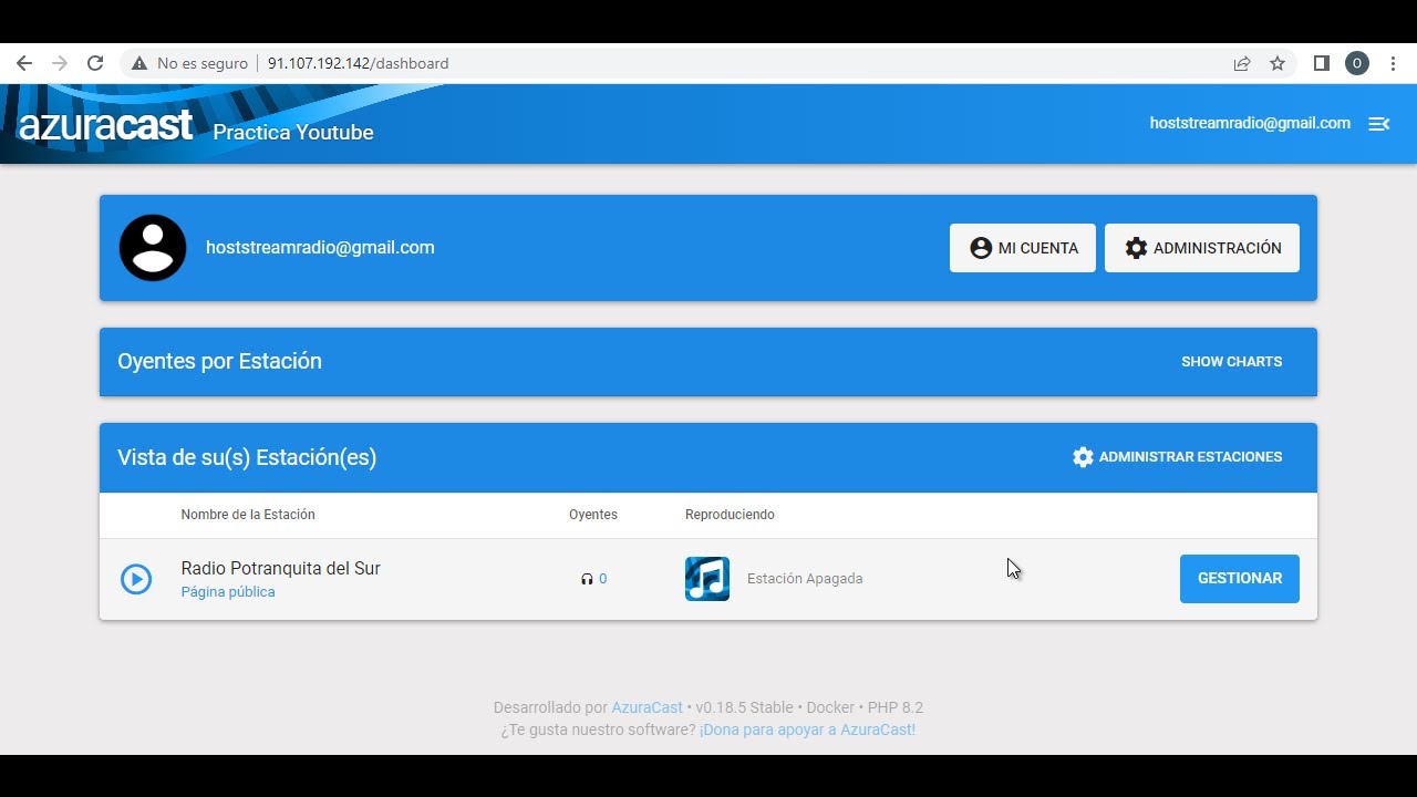 Instalación del SSL cloudflare en Azuracast   Azuracast 2