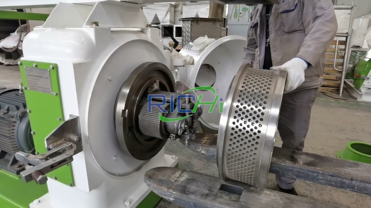 Steps for replacing ring die in the latest pellet mill.