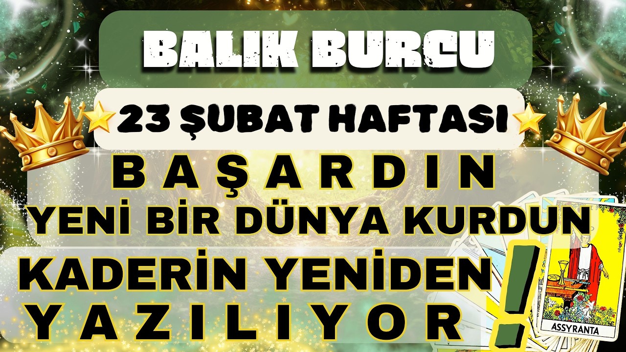 BALIK BURCU 👑 MÜJDEEEEEE BAŞARDIN❗HAYALLERİN SONUNDA GERÇEĞE DÖNÜŞÜYOR❗❄️ 23 ŞUBAT 1 MART HAFTASI ❄️