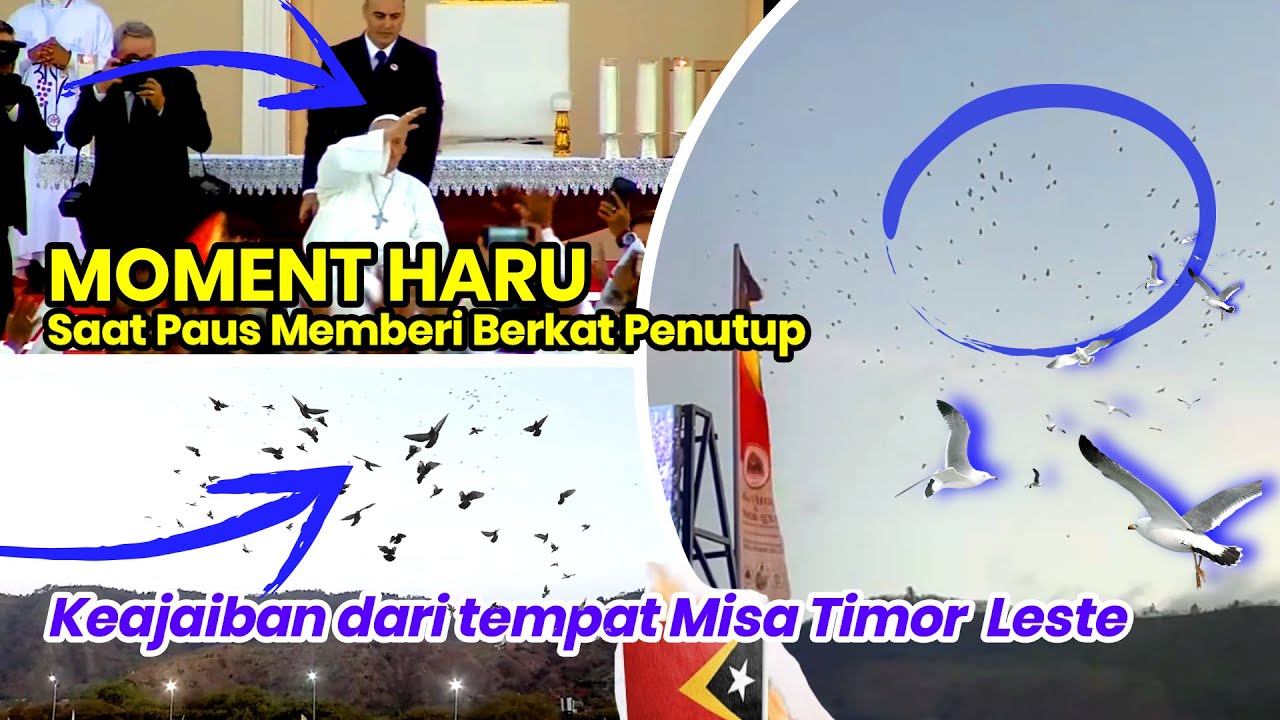 MERINDING !!! KEAJAIBAN DI TEMPAT MISA TIMOR LESTE, SETELAH BERKAT PENUTUP PAUS FRANSISKUS