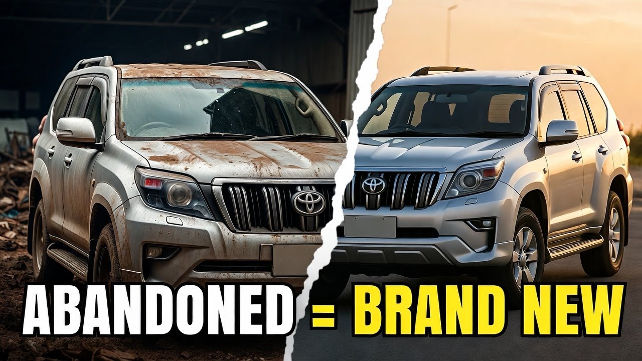 Abandoned 2020 Toyota Land Cruiser Prado Restoration | Full ASMR Rebuild to Factory New