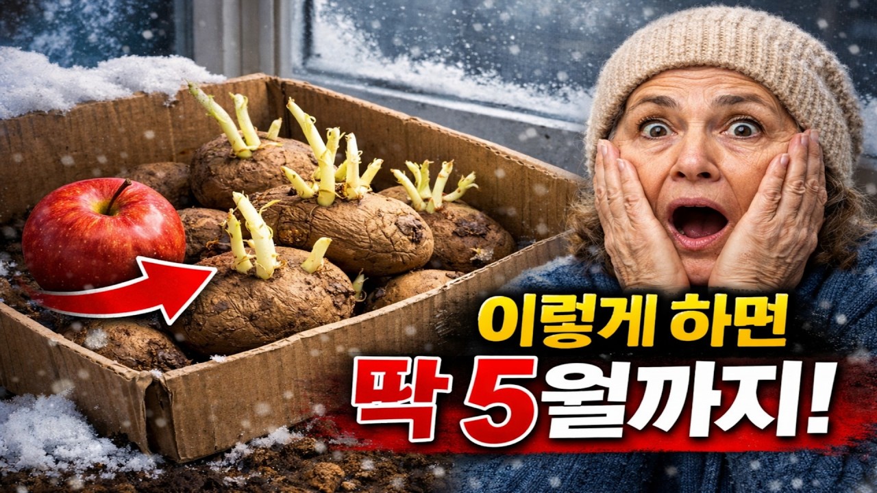 Картошка проросла в декабре? Сделайте ЭТО, и она долежит до мая (Даже без погреба!)