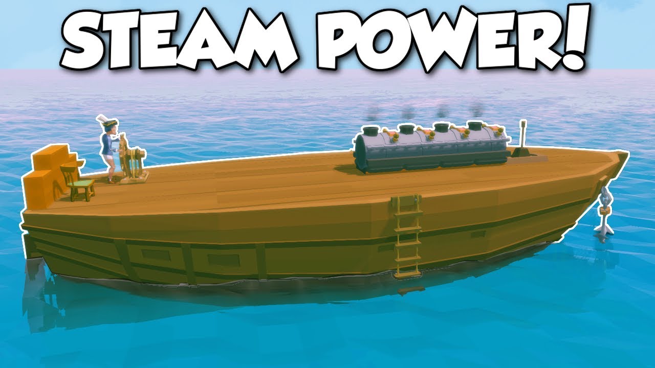 Ylands - STEAM ENGINE SHIP! - Ylands Multiplayer Gameplay & Ship Building