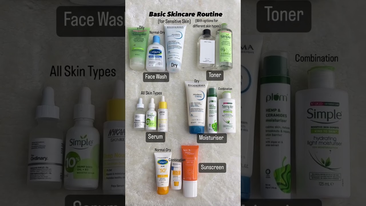 A Basic Skincare Routine for Sensitive skin people #affordable #best