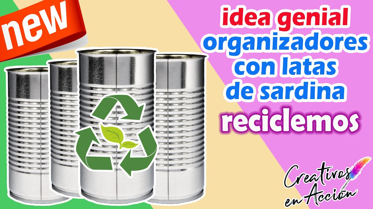 LATAS DE SARDINA, LINDA IDEA CON RECICLAJE de LATAS DE SARDINA 😱👉💥NUEVO Y ORIGINAL💥